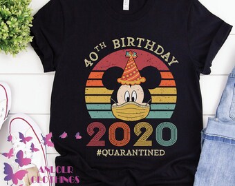disney 40th birthday shirt