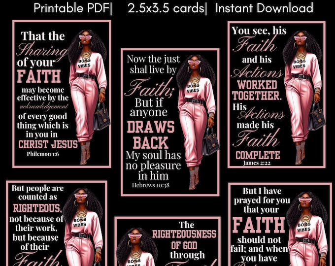 Empowering Faith-Scripture based Affirmations 30 Card Set