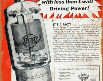 RCA Electron Tubes TV Radio Vintage Rustic Retro Metal Sign 8/" x 12/"