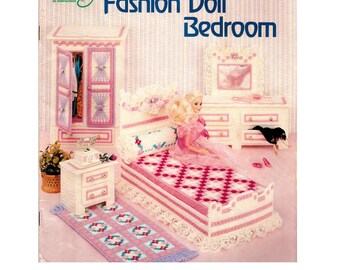 plastic canvas barbie house