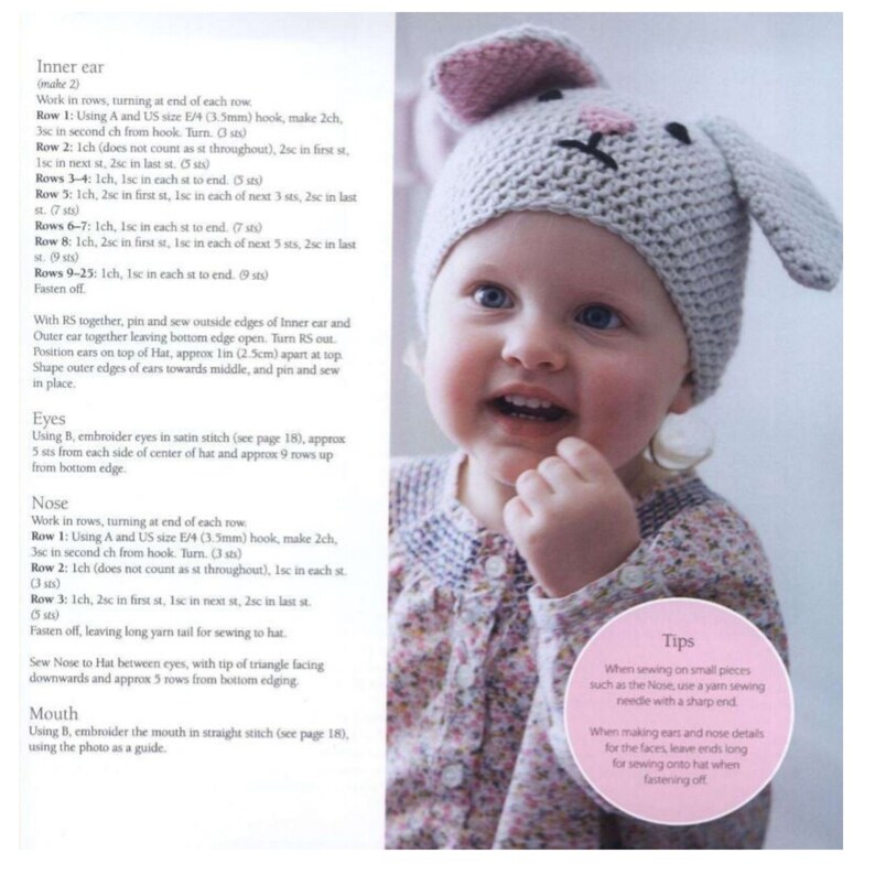 Instant PDF Animal Hats Book 35 super simple crochet hats for Etsy