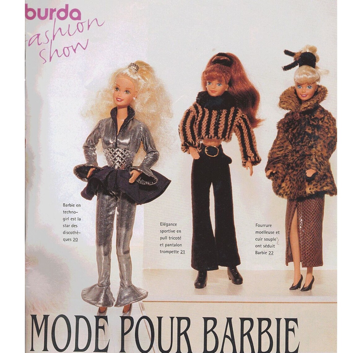 PDF Burda Fashion Doll Clothes Pattern Ken and Barbie 11 1/2 | Etsy