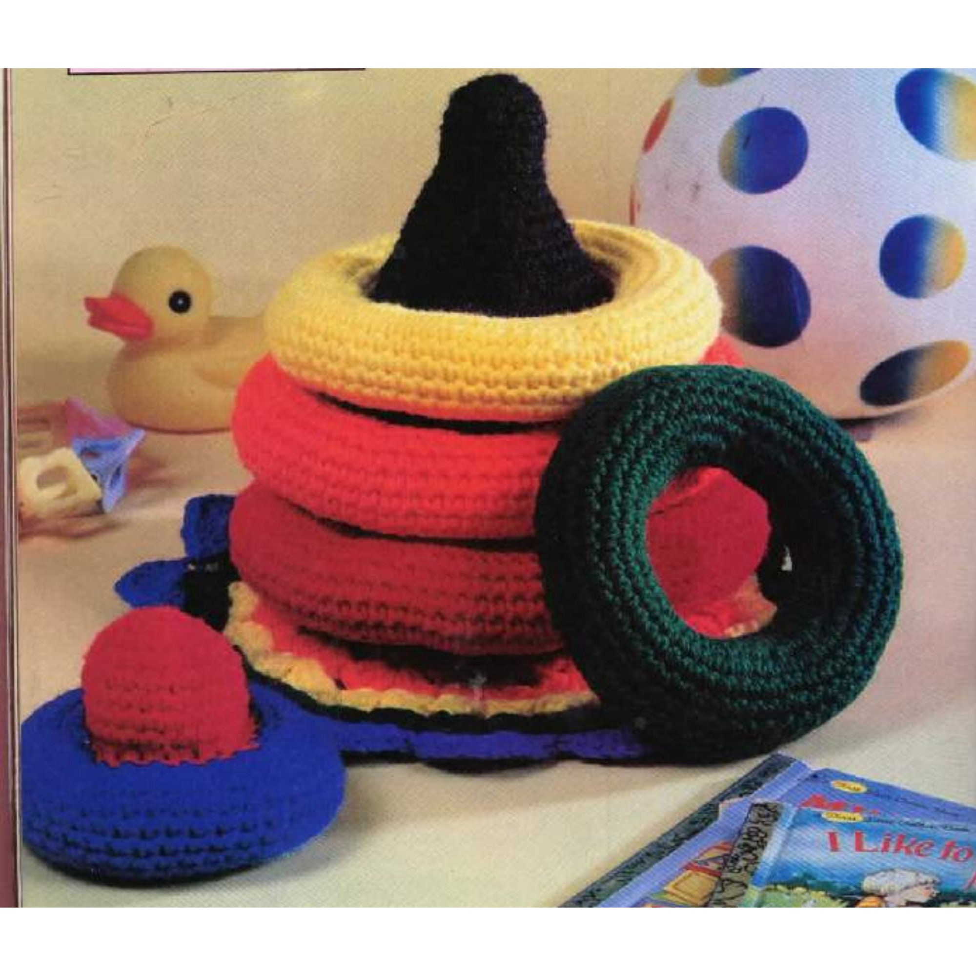 Toy Pattern Crochet PDF Stacking Rings Montessori Toddler Etsy