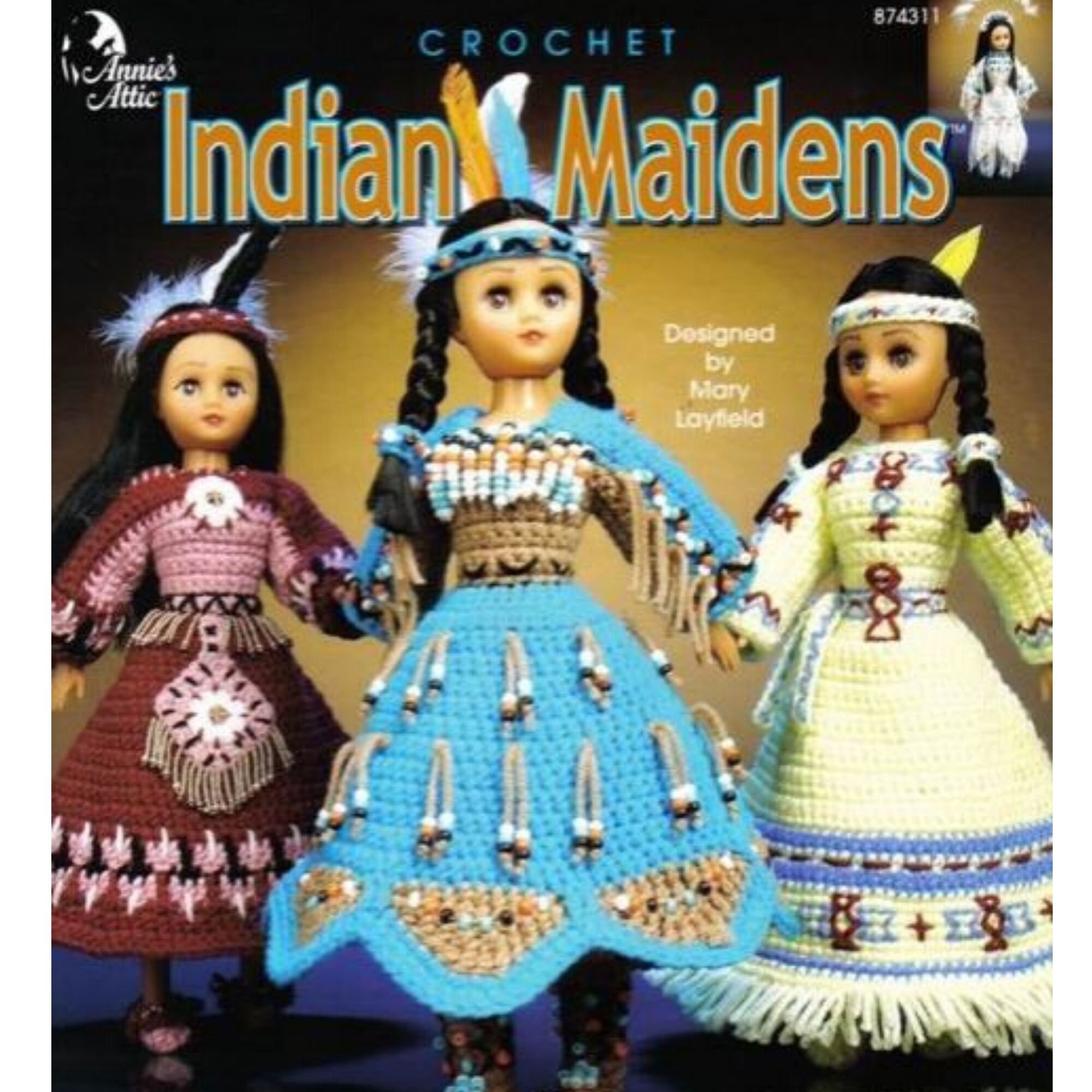 Crochet Pattern Indian Maidens INSTANT DOWNLOAD Vintage Etsy
