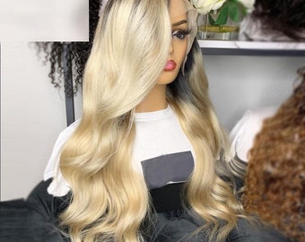 coloured wigs human hair