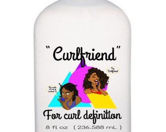 Curlfriend™ Creme Definidor de Cachos Vegano, 100% Natural e Orgânico. Controla os fios rebeldes e o frizz.