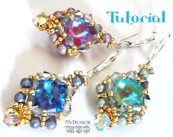 Tutorial Bead Earrings My Little Beauties - Bead Pattern PDF