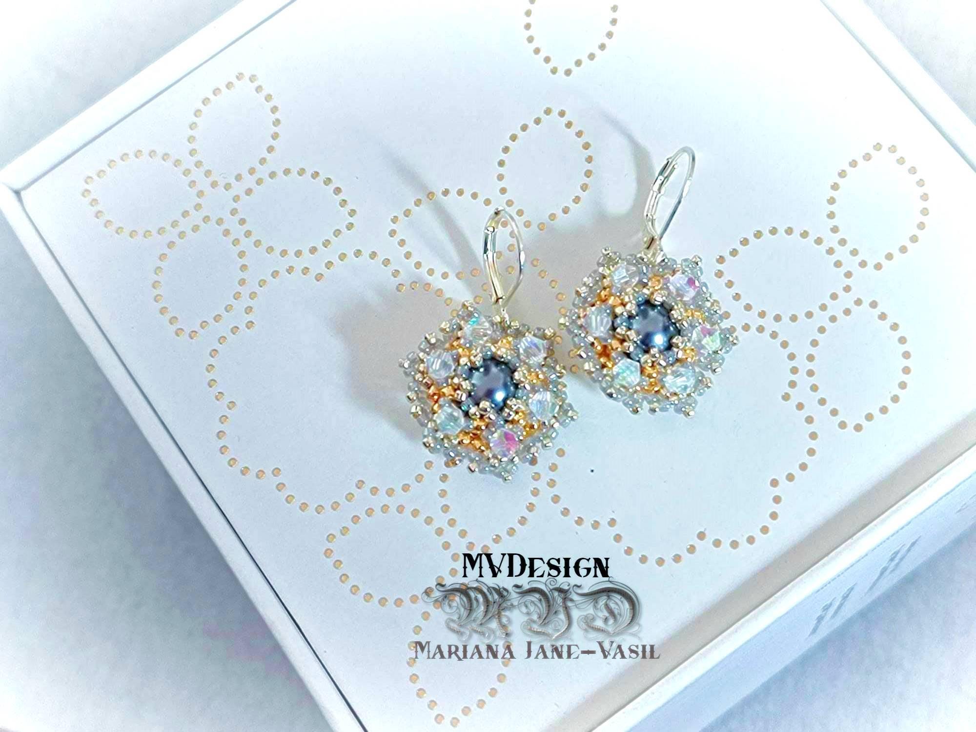Tutorial Fortunate Earrings Bead Pattern PDF - Etsy