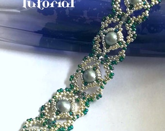 Tutorial Satin Bracelet - Bead Pattern PDF