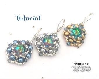 Tutorial Bead Earrings Dream Eyes - Bead Pattern PDF