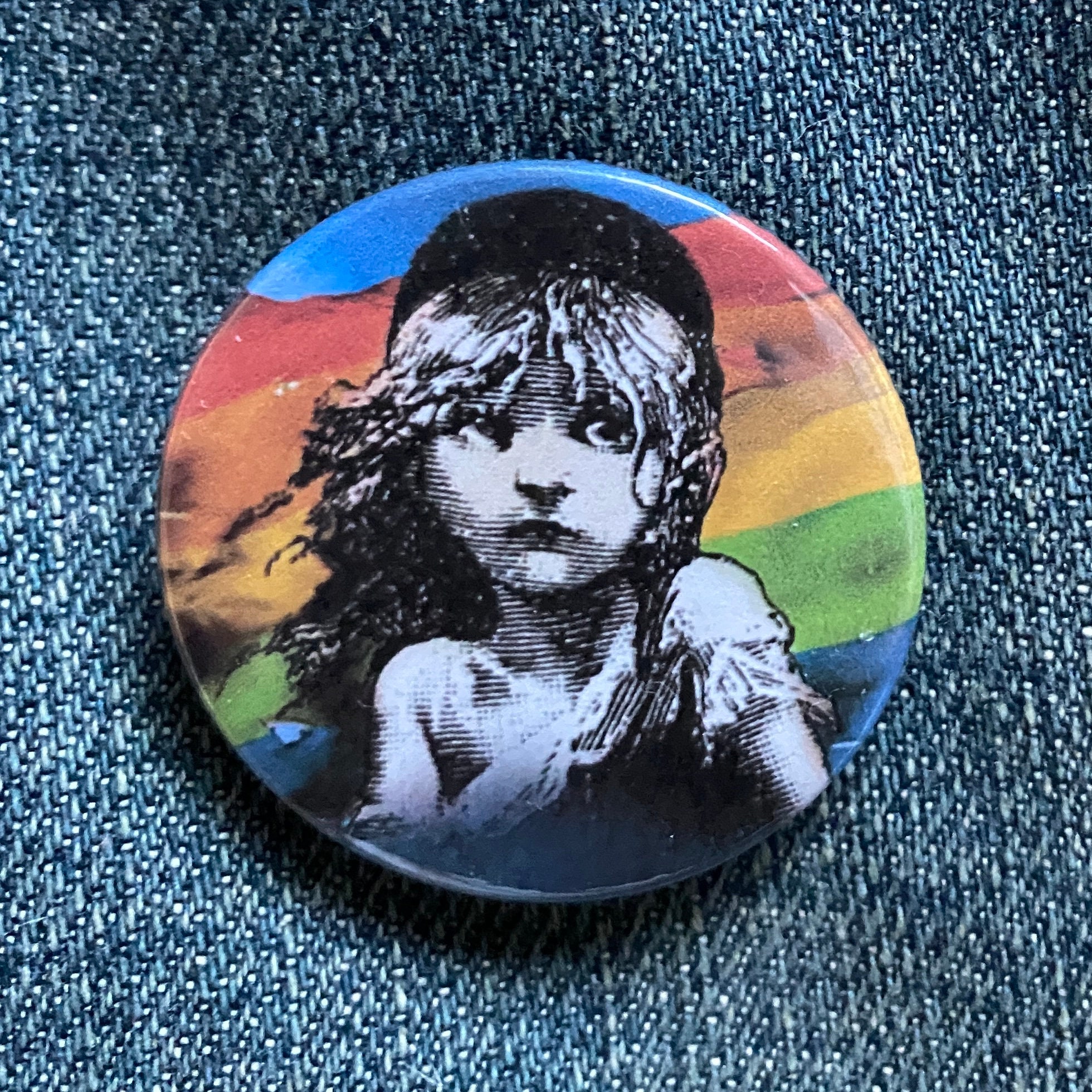 Les Miserables inspired badge - rainbow