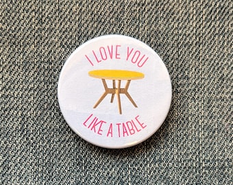 Insignia inspirada en la Camarera Musical - Te quiero como a una mesa