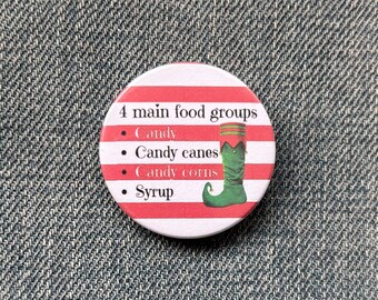 Insignia inspirada en Elf the Musical: 4 grupos de alimentos principales
