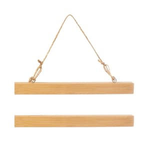 Bamboo Magnetic Poster Hanger | 21cm | Bamboo Modern Print Hanger | Wall Decor | Frame