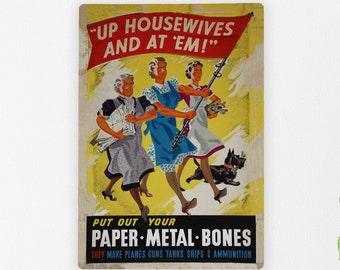 WW2 Retro Metal Signs | Second World War | The Allies | British WW2 Posters | Historic WW2 Metal Signs