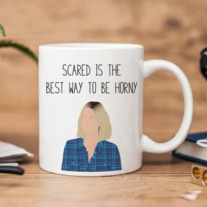 Tazza Eleanor Shellstrop Good Place / Scared is the Best Way / Tazza divertente / Tazza con citazione Good Place