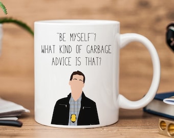 Jake Peralta | Brooklyn Nine Nine | Mug | Be Myself | Funny Mug | Brooklyn Nine Nine Quote Mug |