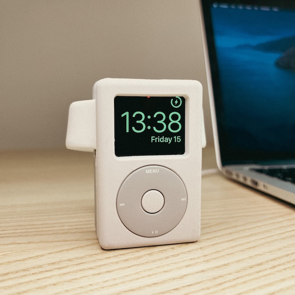 Apple Watch Charging Stand | iPod Retro Design | Desktop Holder | Gift