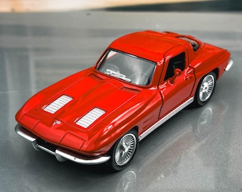 Chevrolet Corvette 1963 / Modelo de coche fundido a presión / Escala 1/36 Corvette / Regalo