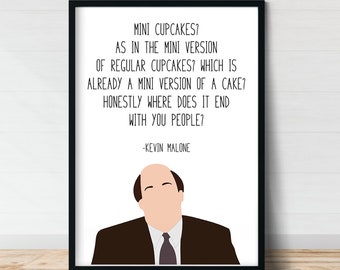 Kevin Malone Mini Cupcakes | The Office Quotes | The Office Posters | Gift