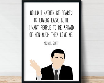 Michael Scott the Office Wall Art Along the Way Funny - Etsy