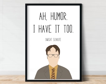 Dwight Schrute | The Office Wall Art | Humor | Funny Wall Art | The Office Quote Poster