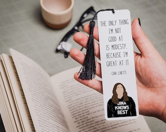 Gina Linetti Quote Bookmark | Brooklyn Nine Nine Quotes | Modesty | Gift