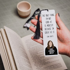 Marque-page citation de Gina Linetti | Brooklyn neuf neuf citations | Modestie | Cadeau