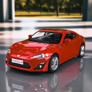 Toyota 86 Diecast Model Car | 1:36 Scale, Red