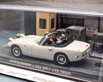 Toyota 2000GT, 007 James Bond Collection Car, Vintage Diecast Car