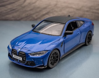 BMW M4 Diecast Model Car | 1:32 Scale, Blue