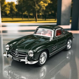 Mercedes SL300 1954-57 | Voiture miniature moulée sous pression | Voitures miniatures anciennes | Mercedes Benz moulé sous pression | Échelle 1:32 | Modèle moulé sous pression | Cadeau