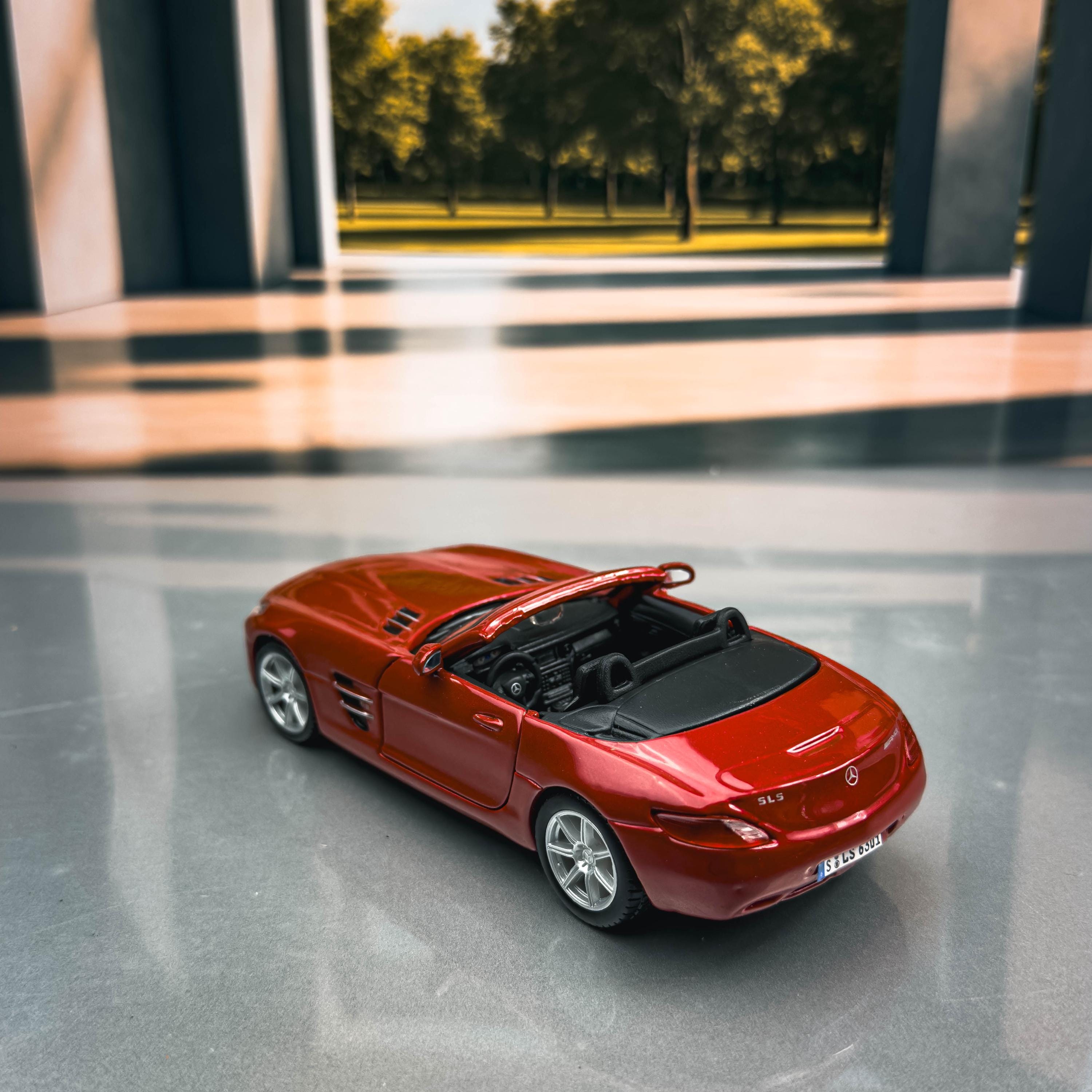 ミニカー Mercedes-Benz SLS AMG Roadster Mercedes Benz SLS AMG Roadster | Diecast Model Car | 1/32 Scale