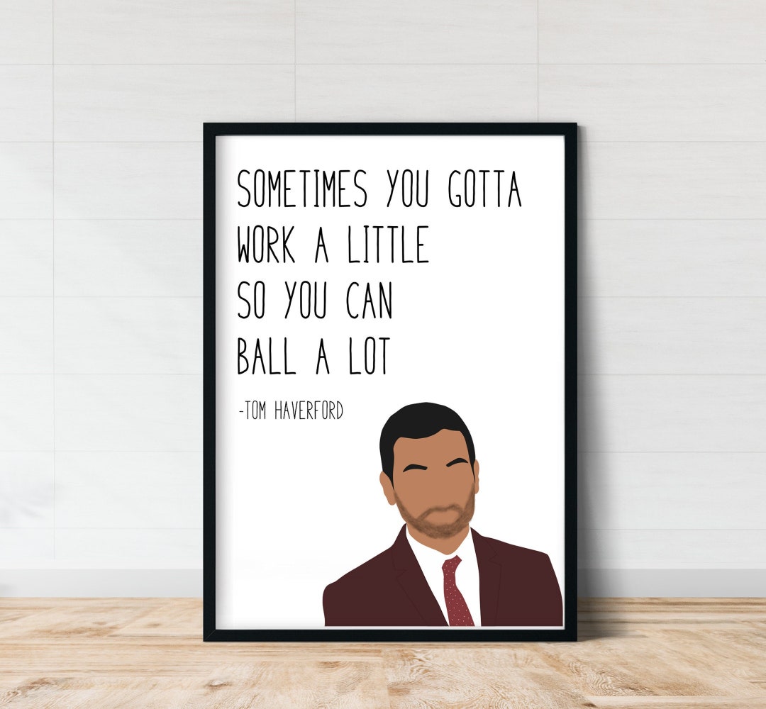 Tom Haverford | Parks and Rec | Wall Art | Ball A Lot | Tom Haverford ...