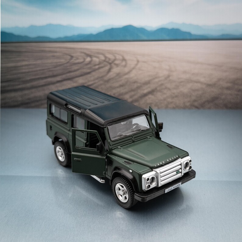 Defender Car Square Model Land Rover Defender Model Car | Licensed Model, 1:36 Scale - Etsy