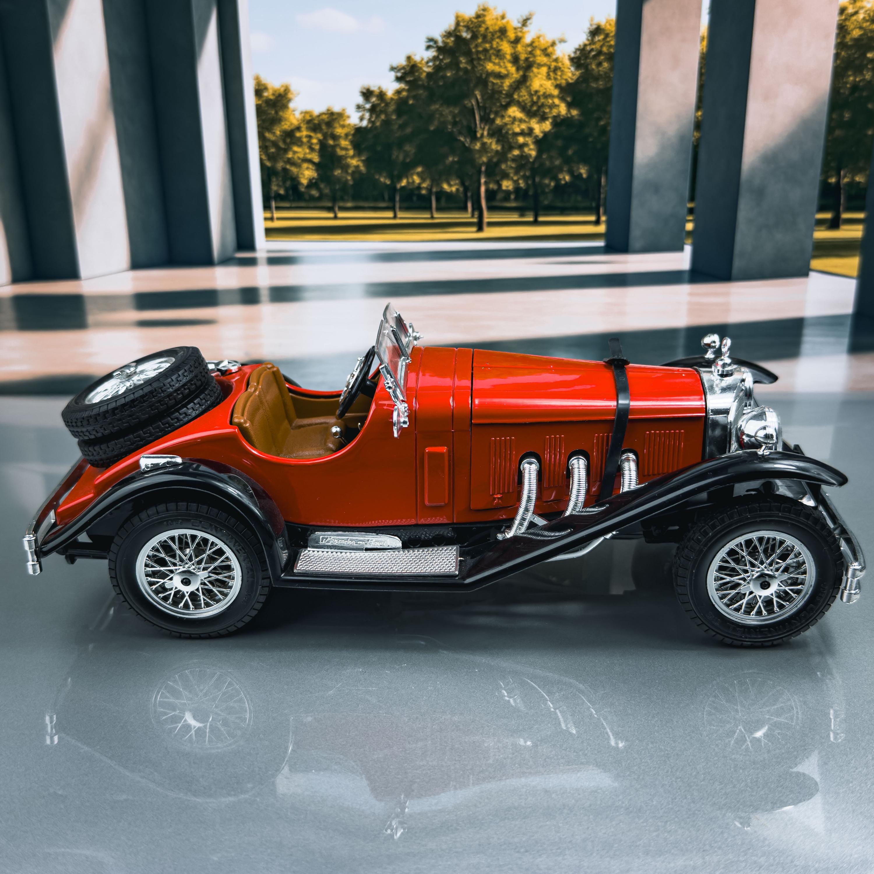 1928年式メルセデス・ベンツ SSK ヴィンテージダイキャストモデルカー