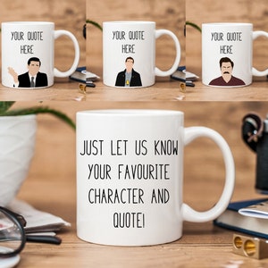 Custom TV Character Mug | Your Favourite Character Quote | Design and Quote Mug | Fully Personalised Mug | Customisable Gift
