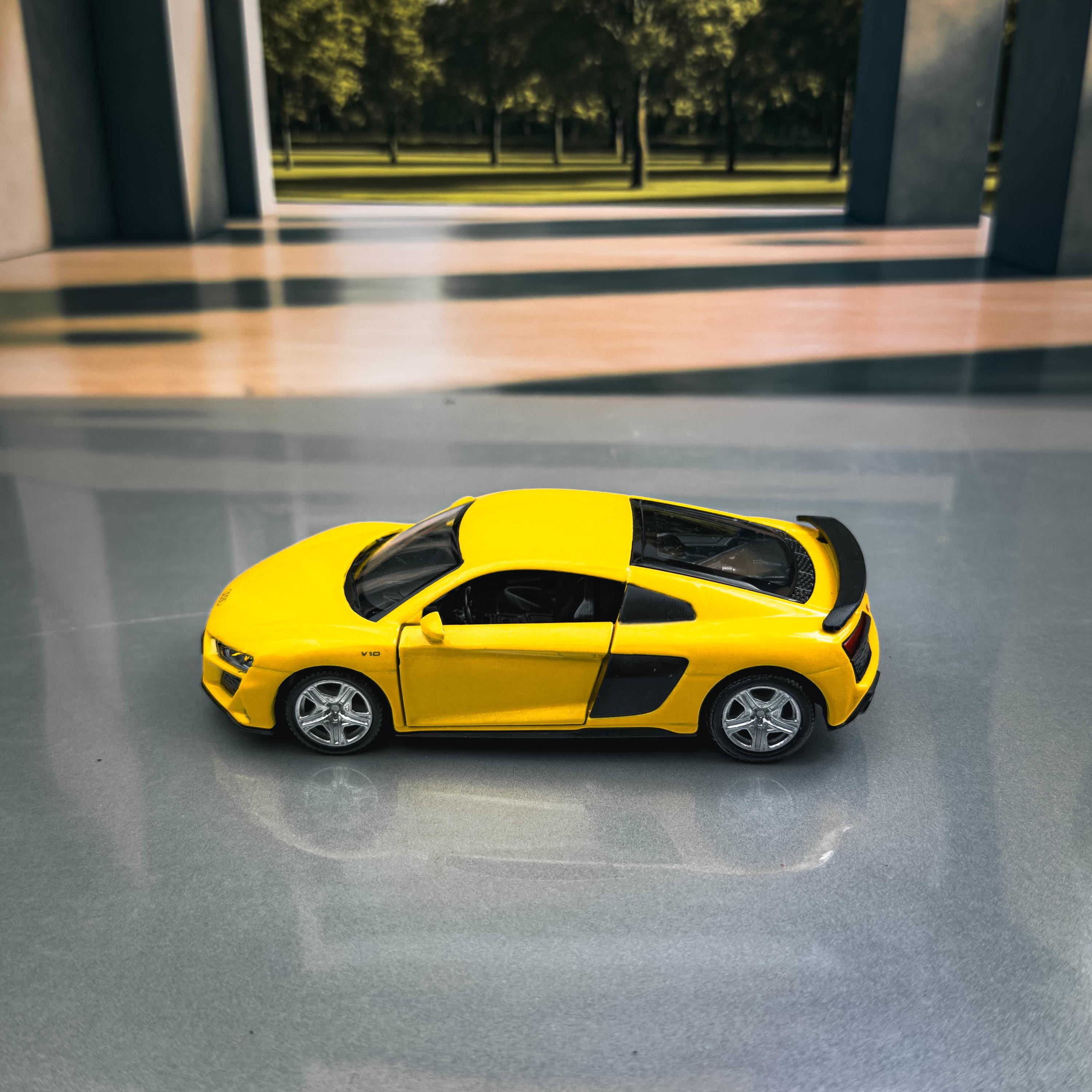 Audi R8 Coupe Diecast Model Car | 1:36 Scale, Dark Yellow - Etsy