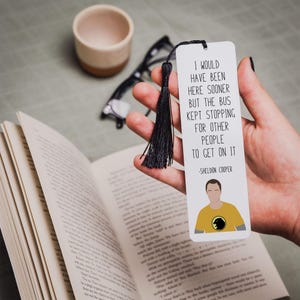 Sheldon Quote Bookmark | The Big Bang Gifts | &quot; The Bus &quot;