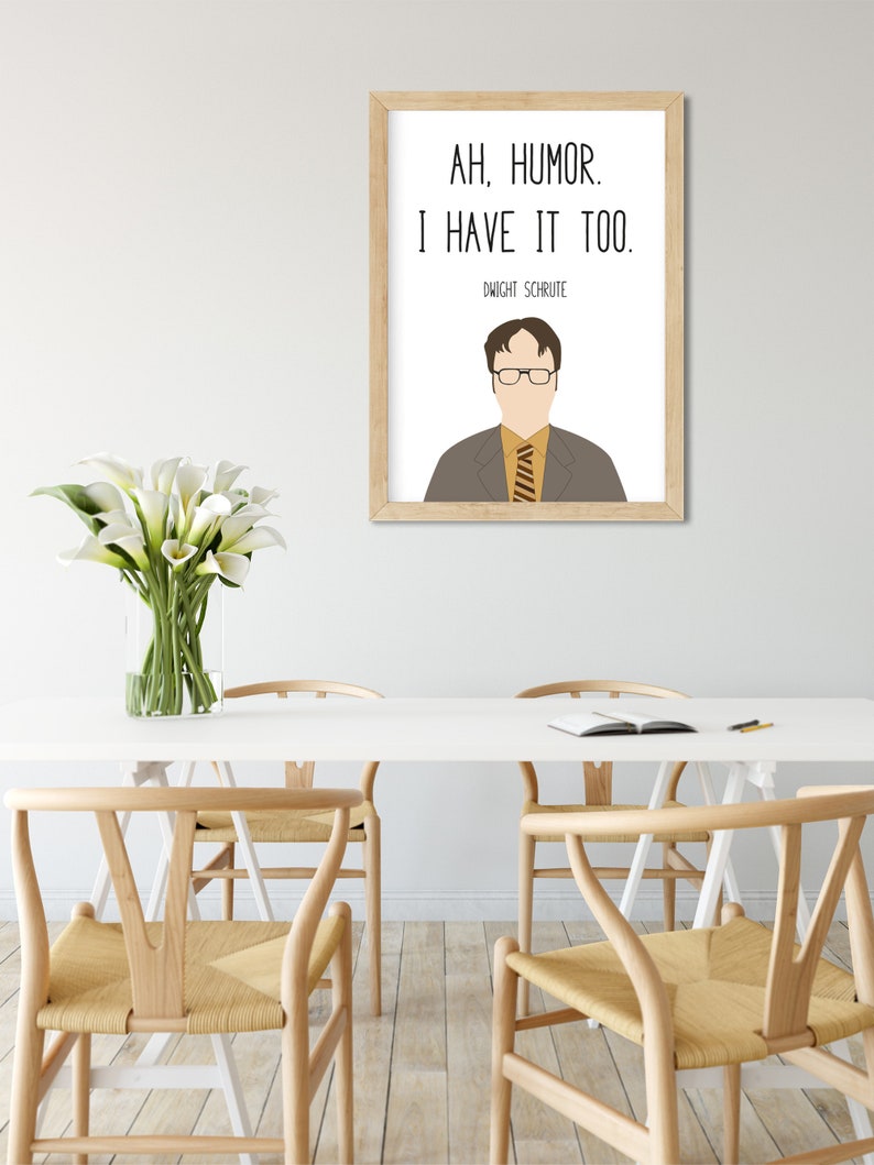 Dwight Schrute the Office Wall Art Humor Funny Wall Art Etsy
