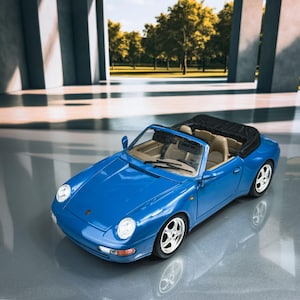 1994 Porsche 911 Carrera Cabriolet | Diecast Model Car | Vintage Model Car | Original Porsche Diecast Scale 1:18 | Gift