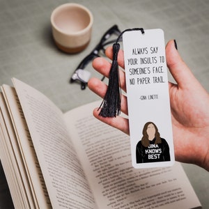 Marque-page citation de Gina Linetti | Brooklyn neuf neuf citations | Insultes | Cadeau
