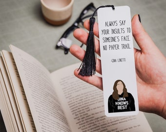 Gina Linetti Quote Bookmark | Brooklyn Nine Nine Quotes | Insults | Gift