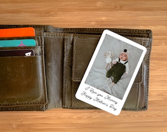 Personalised Metal Photo Card | Wallet Keepsake Photo Card | Gift for Him | Gift for Her | Wedding Anniversary