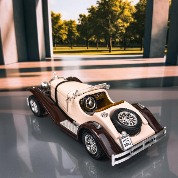 Mercedes Benz SSK 1928 Vintage Diecast Model Car | 1:24 Scale - Etsy