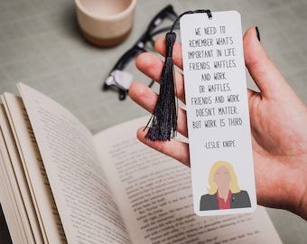 Leslie Knope Quote Bookmark | Parks and Recreation Quotes | Waffles | Gift