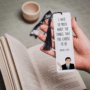 Michael Scott Quote Bookmark | The Office Gifts | &quot; Things You Choose to Be &quot;