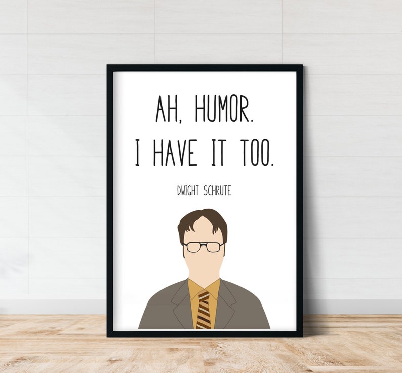 Dwight Schrute the Office Wall Art Humor Funny Wall Art Etsy