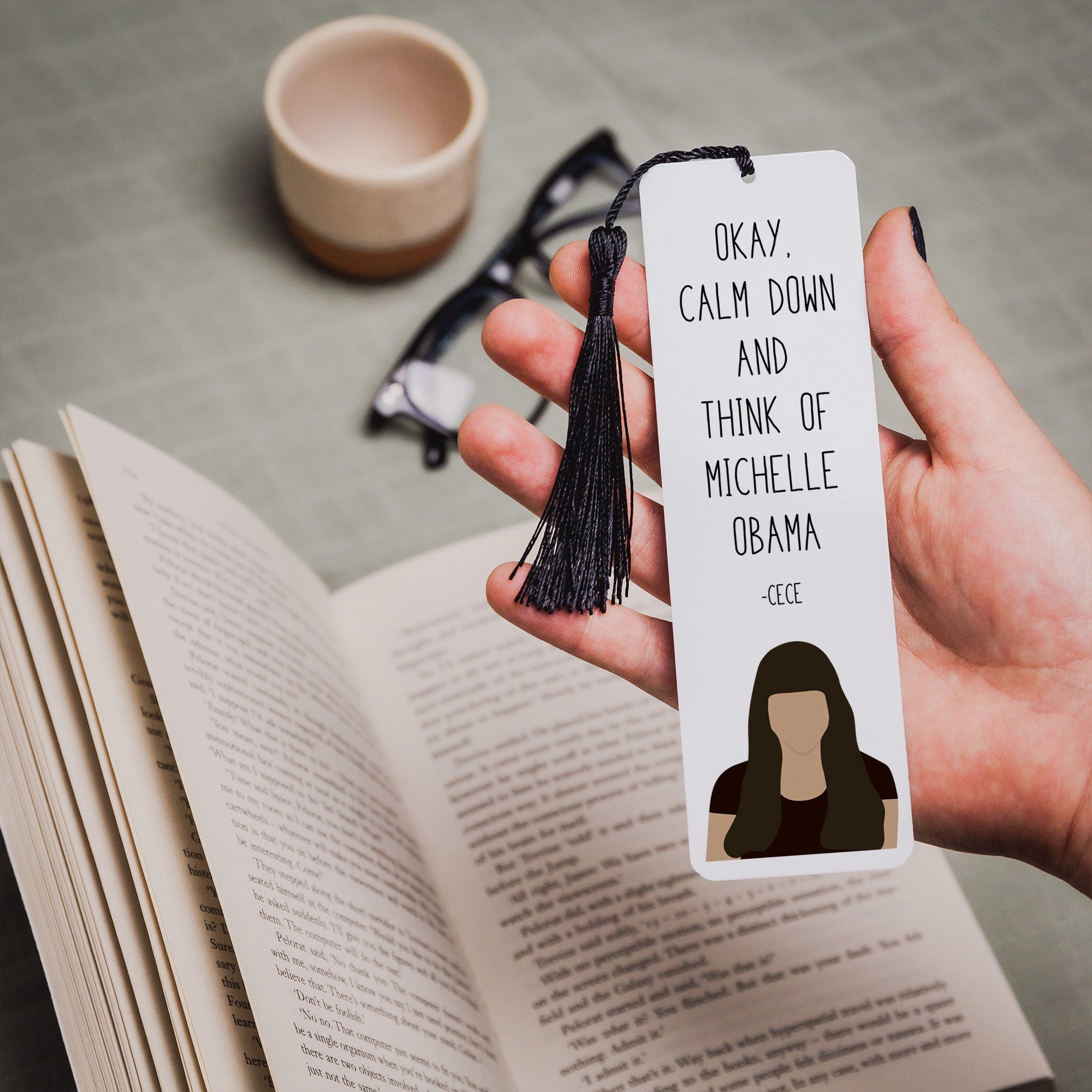 Cece New Girl Bookmark Calm Down New Girl Quote - Etsy Sweden