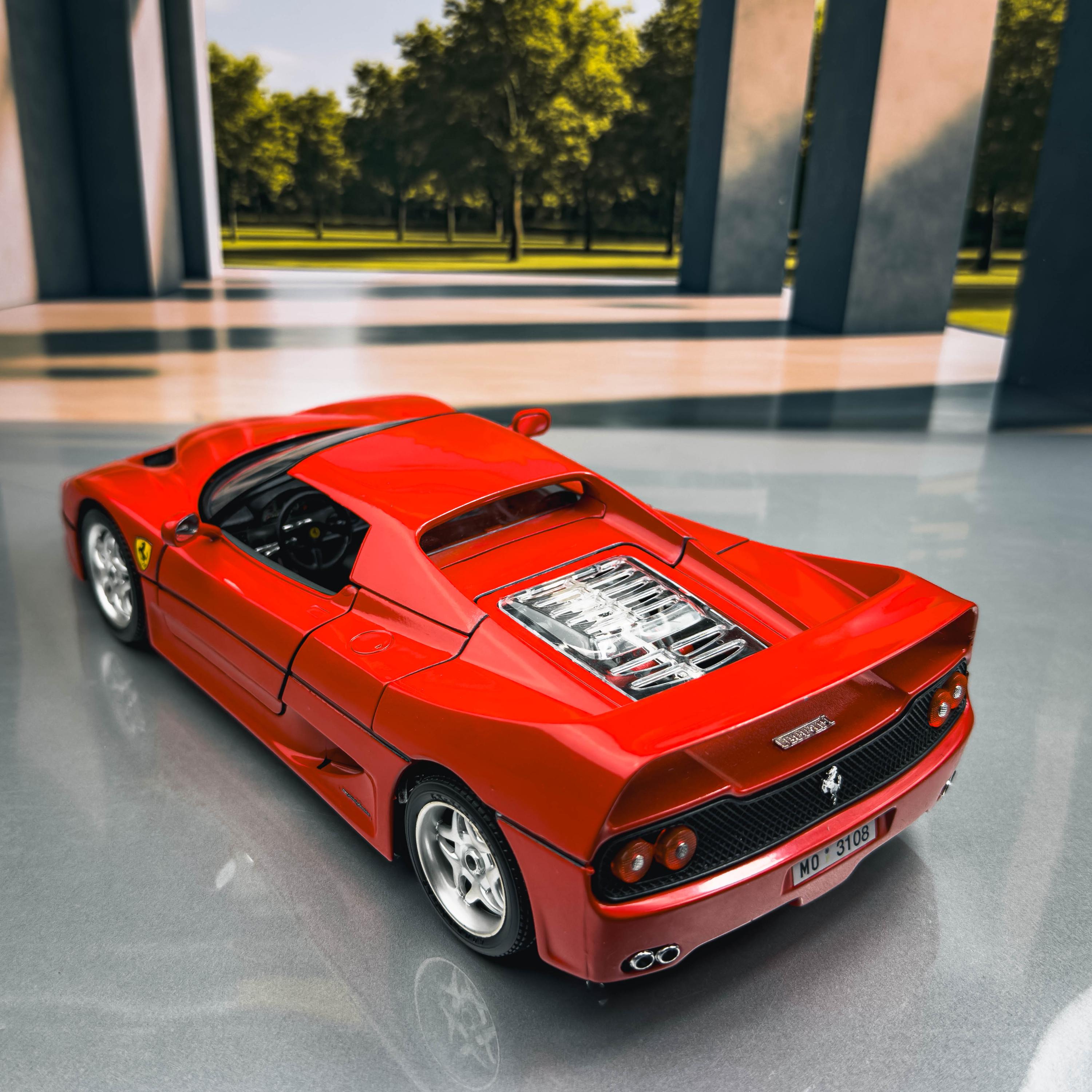 1995 Ferrari F50 Vintage Diecast Model Car | 1:18 Scale - Etsy